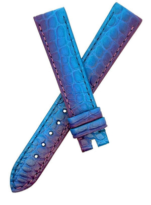 Chopard 16mm x 14mm Blue Alligator Women's Watch Band Strap 105/70