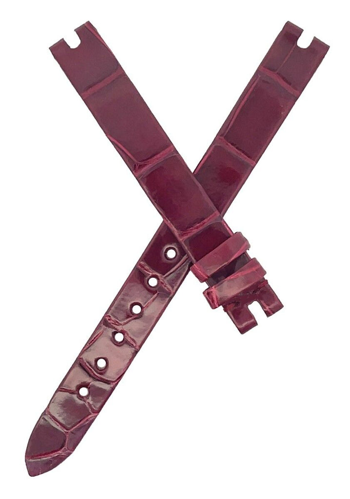 Chopard 10mm x 10mm Burgundy Alligator Women's Watch Band 105/70
