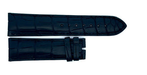 Montblanc Men's 22mm x 20mm Black Alligator Leather Watch Band