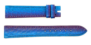 Chopard 16mm x 14mm Blue Alligator Women's Watch Band Strap 105/70