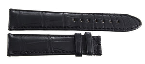Montblanc Men's 22mm x 20mm Black Alligator Leather Watch Band Strap FRB
