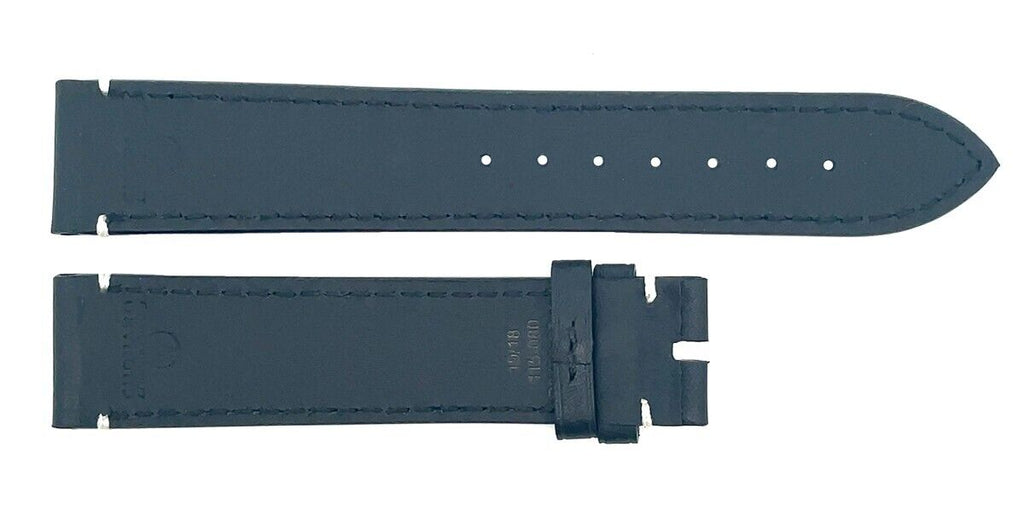 Chopard 19mm x 18mm Black Leather Men's Watch Band Strap
