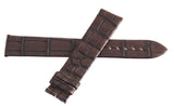 Montblanc Men's 19mm x 17mm Brown Alligator Leather Watch Band Strap FTB