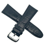 LOUIS BOLLE 26mm Black Leather Watch Band Strap