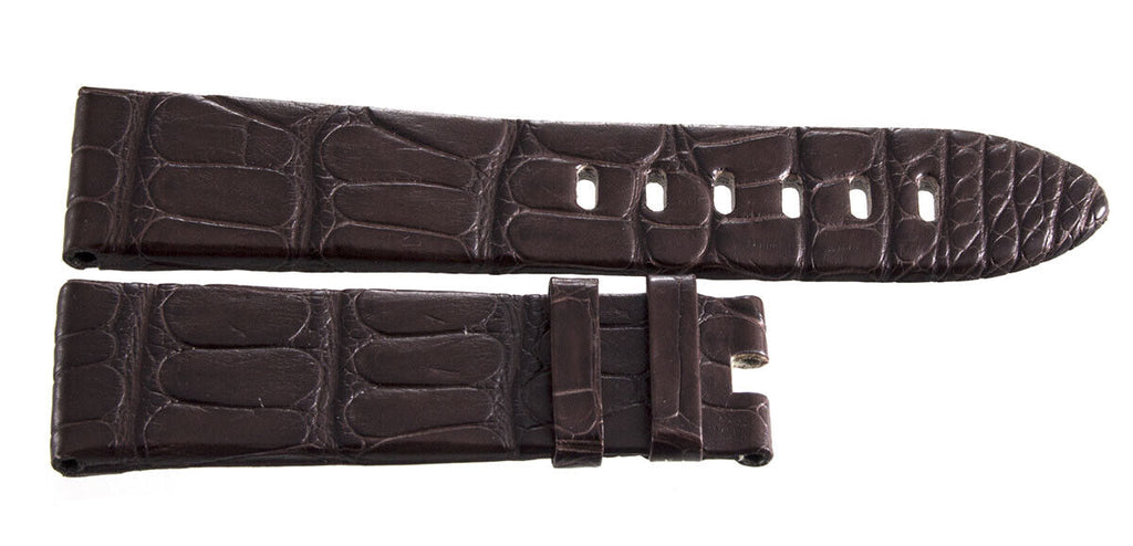 Montblanc Men's 22mm x 20mm Brown Alligator Leather Watch Band Strap FRB