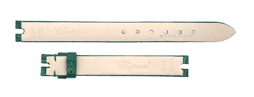 Chopard 10mm x 10mm Green Alligator Women's Watch Band 105/70
