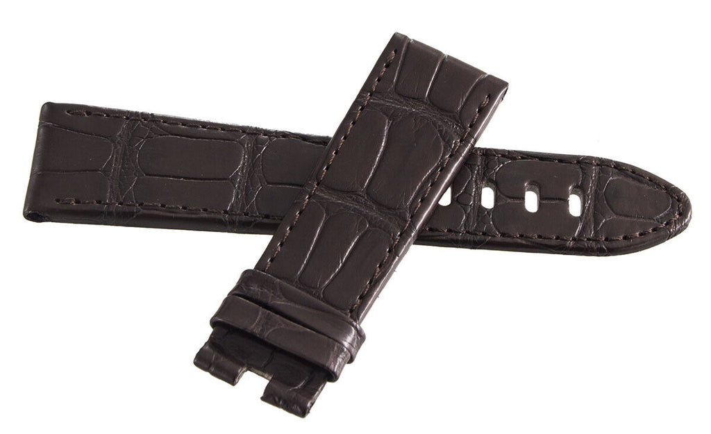 Montblanc Men's 22mm x 20mm Brown Alligator Leather Watch Band Strap FTH
