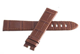Montblanc Men's 20mm x 18mm Brown Alligator Leather Watch Band Strap FRB