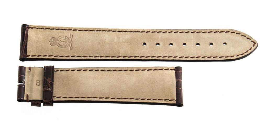 Genuine Arnold & Son 22mm x 20mm Brown Shiny Leather Watch Band Strap