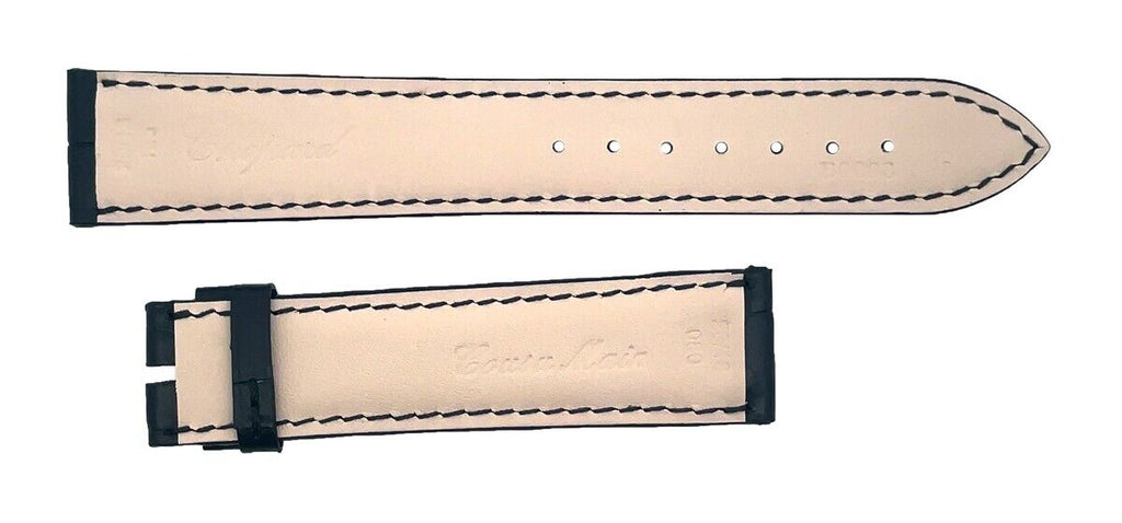 Chopard 20mm x 18mm Black Alligator Watch Band Strap 125/80