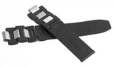 Cartier Chronoscaph Black Rubber Watch Band Strap wide 19mm lug 10mm