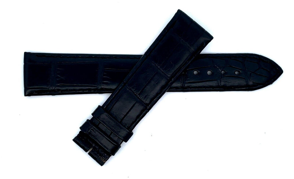 Montblanc Men's 19mm x 17mm Black Alligator Leather Watch Band FTK
