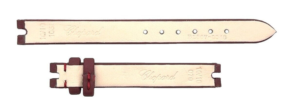 Chopard 10mm x 10mm Burgundy Satin Women's Watch Band 115/80