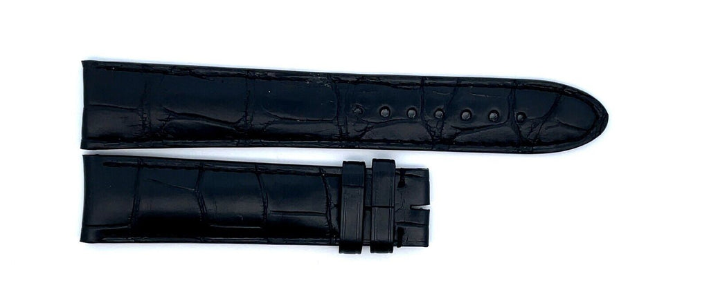 Montblanc Men's 19mm x 17mm Black Alligator Leather Watch Band FWH