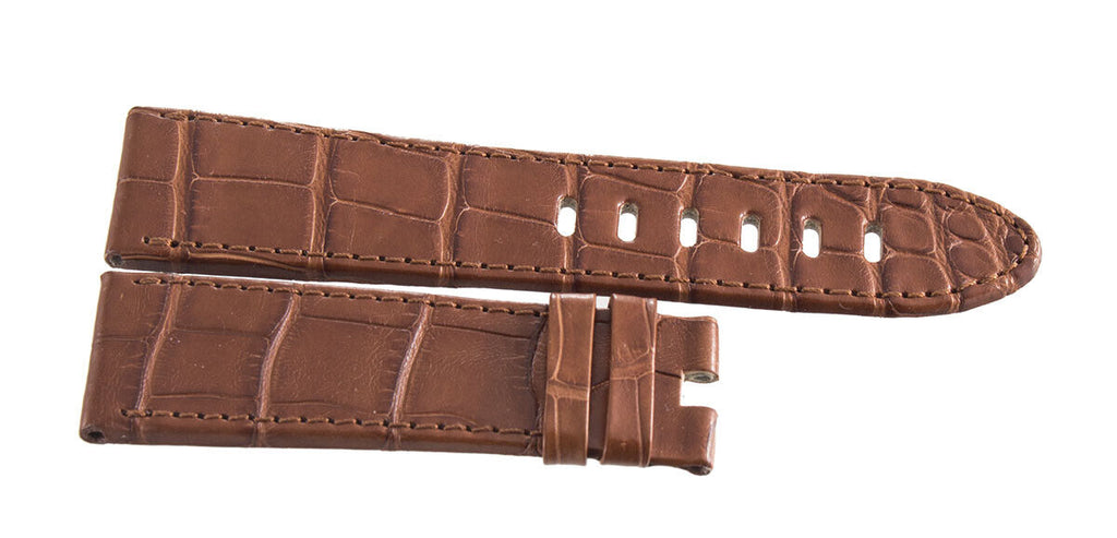Montblanc Men's 22mm x 20mm Brown Alligator Leather Watch Band Strap FRB