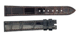 Chopard 16mm x 14mm Dark Brown Alligator Watch Band Strap B0208-0528