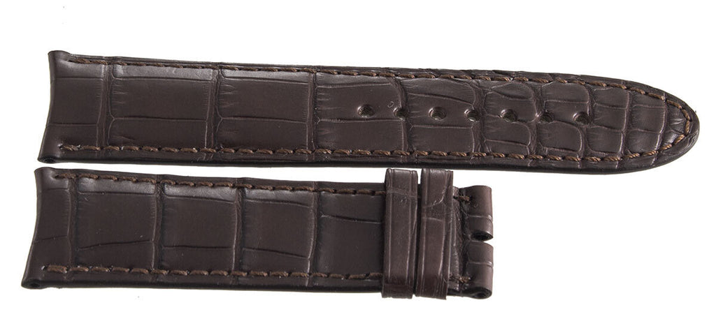 Montblanc Men's 22mm x 20mm Brown Alligator Leather Watch Band Strap FSB