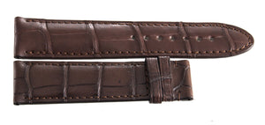Montblanc 22mm x 20mm Brown Alligator Leather Watch Band Strap FUB