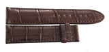 Montblanc 22mm x 20mm Brown Alligator Leather Watch Band Strap FUB