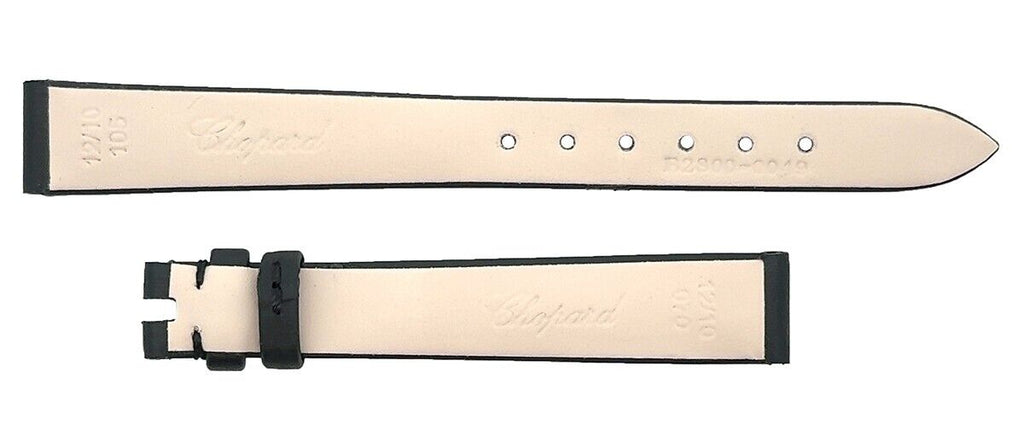 Chopard 12mm x 10mm Black Satin Women's Watch Band 105/70