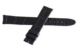 Montblanc Womens 15mm x 14mm Black Alligator Leather Watch Band Strap FSB