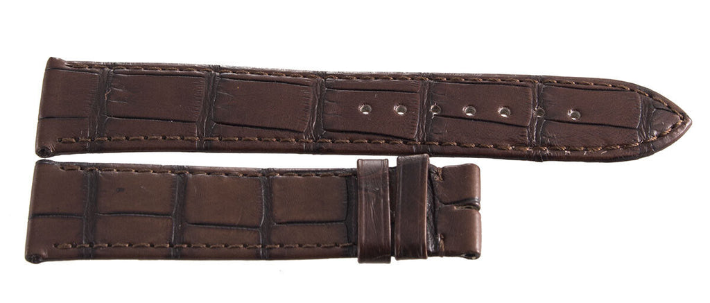 Montblanc Men's 19mm x 17mm Brown Alligator Leather Watch Band Strap FSH