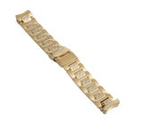 22mm Aqua Master Mens Gold Tone Stainless Steel Watch Band Bracelet W#96
