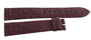 Genuine Chopard 19mm x 16mm Burgundy Alligator Watch Band Strap 080 B0207-0146