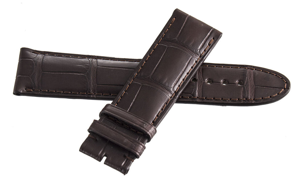Montblanc Men's 22mm x 20mm Brown Alligator Leather Watch Band FRE