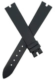 Chopard 14mm x 12mm Black Satin Leather Women's Watch Band Strap 105/70