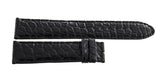 Montblanc Men's 20mm x 18mm Black Lizard Leather Watch Band Strap FXH