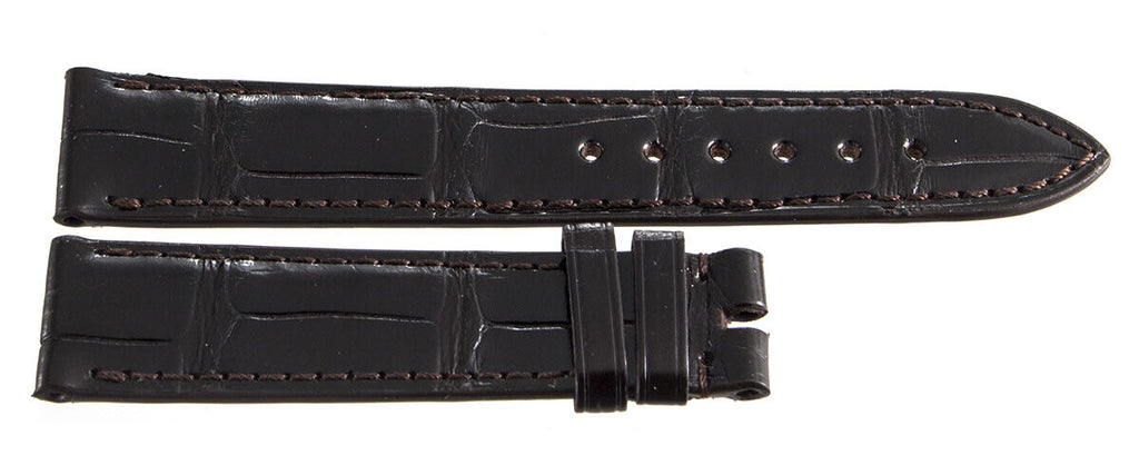 Genuine Chopard 18mm x 16mm Dark Brown Alligator Watch Band 105 B0208-0114
