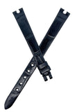 Chopard 10mm x 08mm Black  Alligator Women's Watch Band 105/070