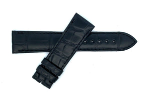 Montblanc Men's 19mm x 17mm Black Alligator Leather Watch Band FUE