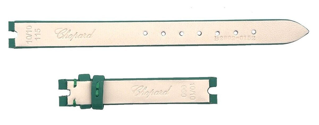 Chopard 10mm x 10mm Green Satin Women's Watch Band 115/60