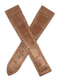 Chopard 18mm x 16mm Light Brown Shiny Alligator Watch Band 105/070 B0208-0614