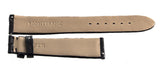 Montblanc  17mm x 15mm Shiny Black Alligator Leather Watch Band Strap FZB