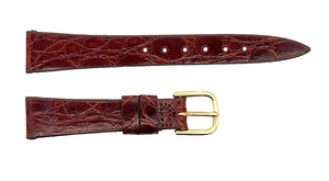 Raymond Weil 13mm S  Women's Brown Leather Watch Band Gold Buckle