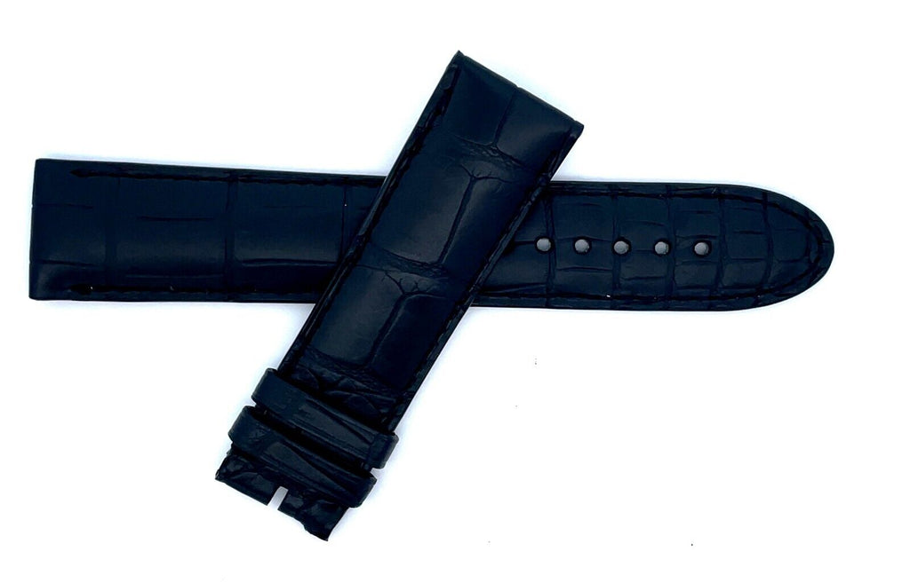 Montblanc Men's 21mm x 20mm Black Alligator Leather Watch Band FTE