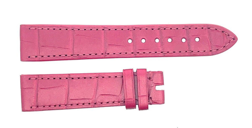 Chopard 18mm x 16mm Metalic Pink Alligator Watch Band Strap B0213-0561