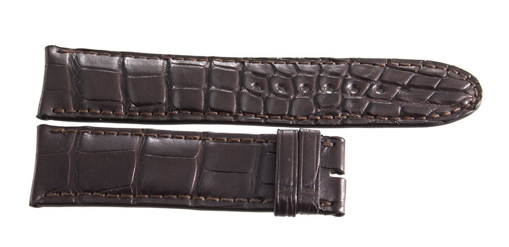 Montblanc 22mm x 20mm Brown Alligator Leather Watch Band Strap FTB