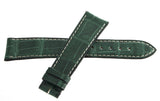 Zenith 20mm x 16mm Green Alligator Leather Watch Band Strap 20-460