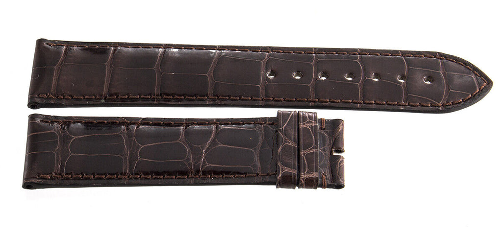 Genuine Arnold & Son 22mm x 20mm Brown Shiny Leather Watch Band Strap