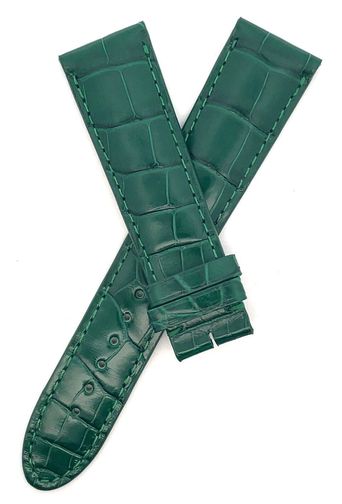Montblanc Men's 21mm x 18mm Green Alligator Leather Watch Band FBH