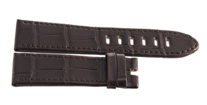 Montblanc Men's 22mm x 20mm Dark Brown Alligator Leather Watch Band Strap FWE