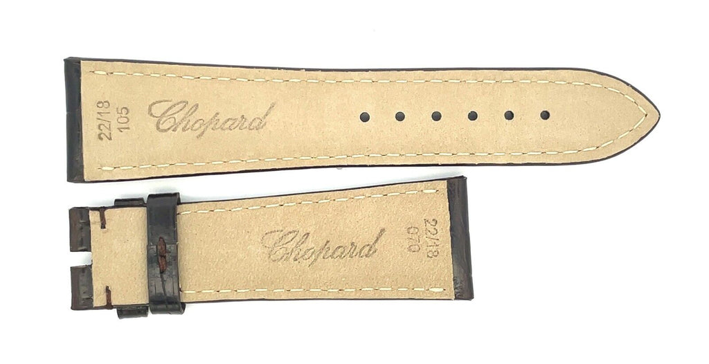 Chopard 22mm x 18mm Black Alligator Watch Band Strap 105/070 Short