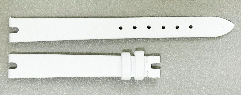 Chopard 11mm x 10mm White Satin Women's Watch Band Strap 105/70 B1617-0056