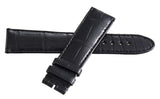 Montblanc Men's 22mm x 20mm Black Alligator Leather Watch Band Strap FRB