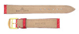 Baume & Mercier Women's 13mm Red Alligator Leather Watch Band Strap