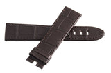 Montblanc Men's 22mm x 20mm Dark Brown Alligator Leather Watch Band Strap FSK